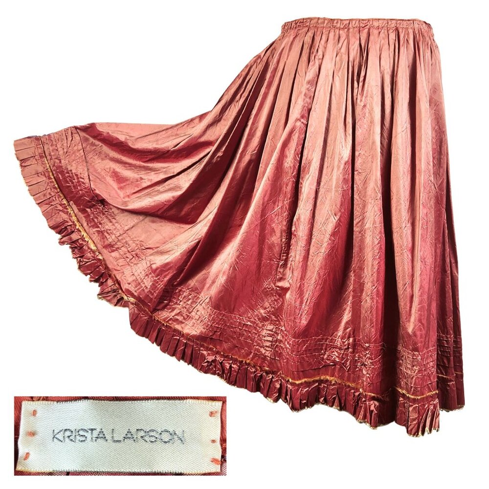 Krista Larson | Silk Lagenlook Skirt | Wearable Art